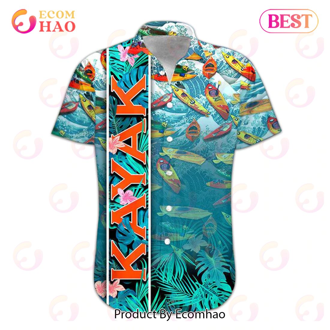 New Kayak 3D Hawaiian Shirt, Aloha Shirt