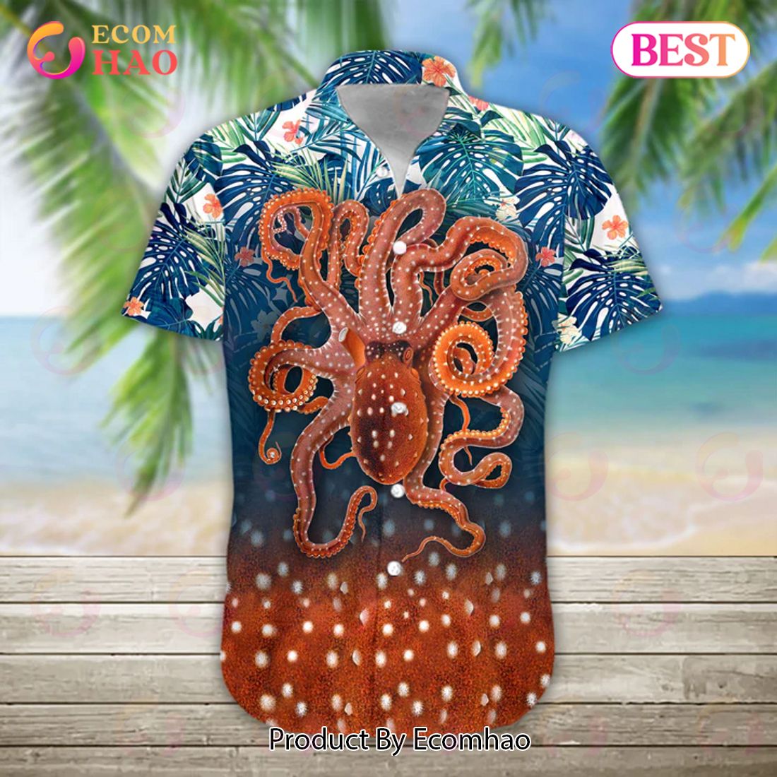 New Octopus Summer 3D Hawaiian Shirt, Aloha Shirt