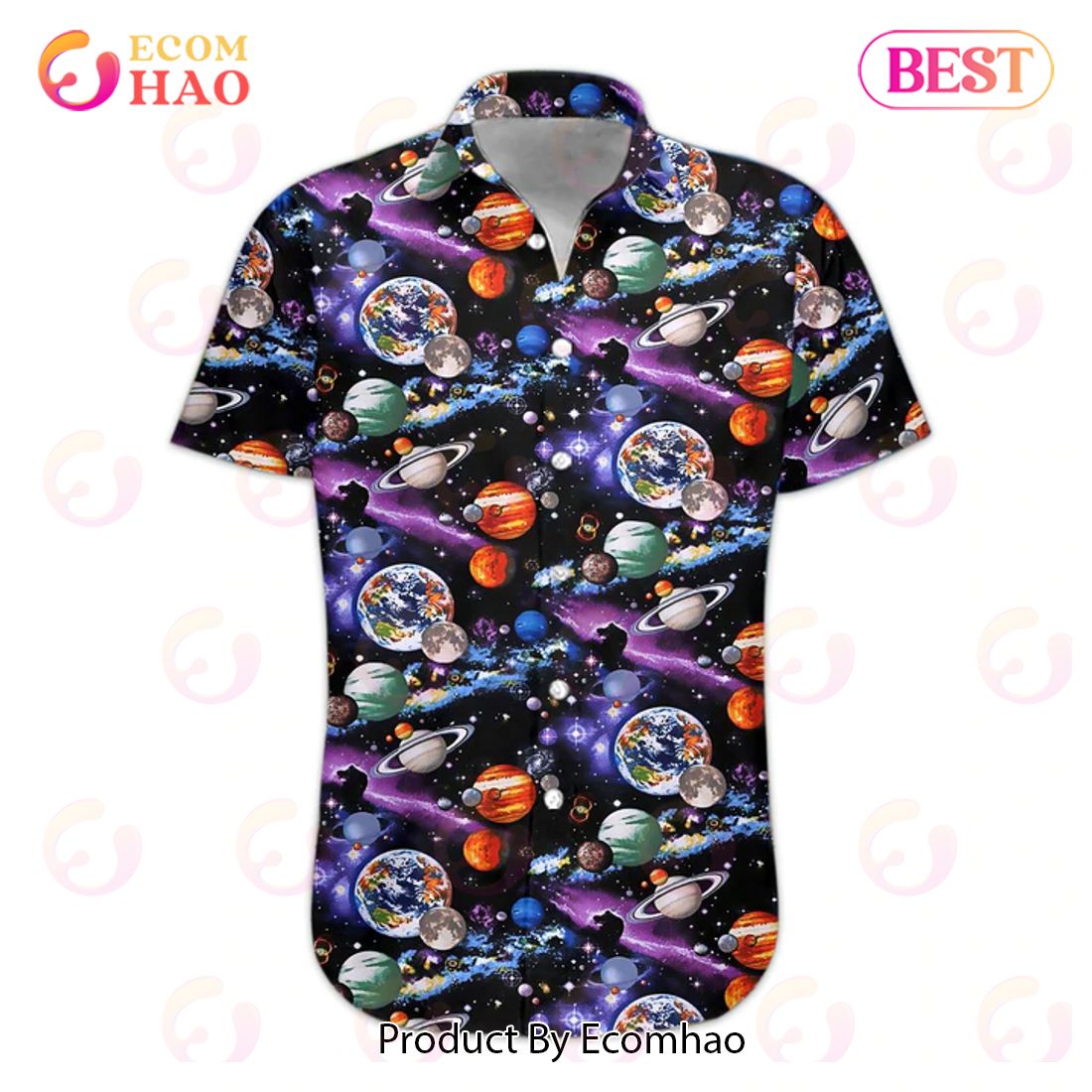 New Planet Solar System 3D Hawaiian Shirt, Aloha Shirt