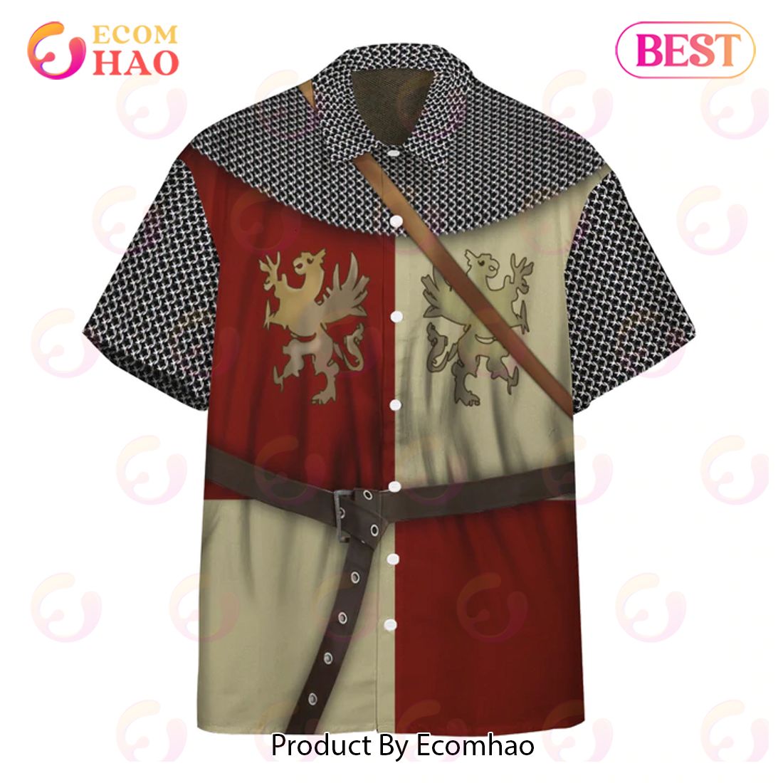 New Polish Knight Custom 3D Hawaiian Shirt, Aloha Shirt