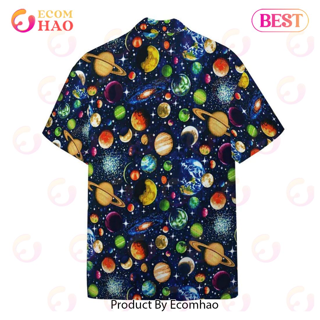 New Solar System Custom 3D Hawaiian Shirt, Aloha Shirt