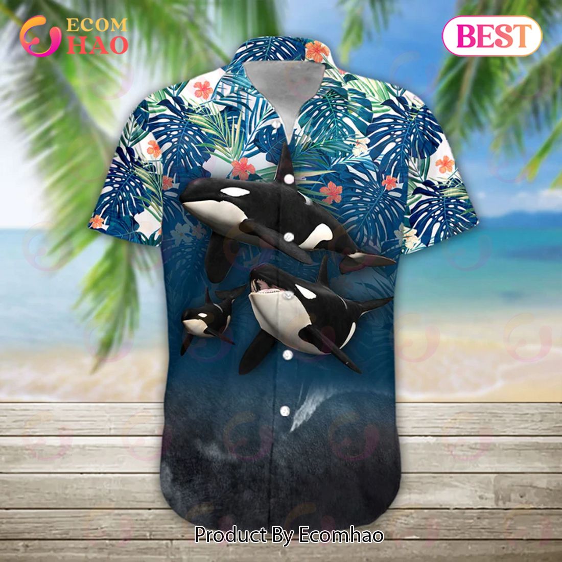 New Summer Whale 3D Hawaiian Shirt, Aloha Shirt