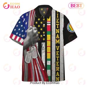New Vietnam Veteran Flags Custom 3D Hawaiian Shirt, Aloha Shirt