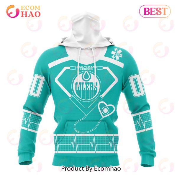 NHL Edmonton Oilers Special Design Honoring Healthcare Heroes 3D Hoodie