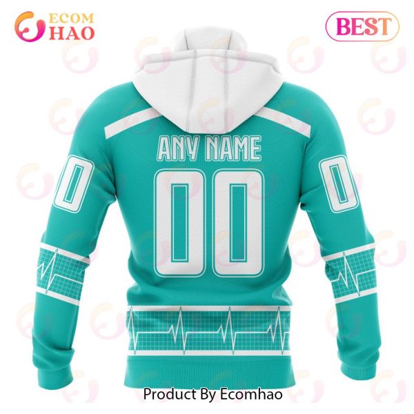 NHL Edmonton Oilers Special Design Honoring Healthcare Heroes 3D Hoodie