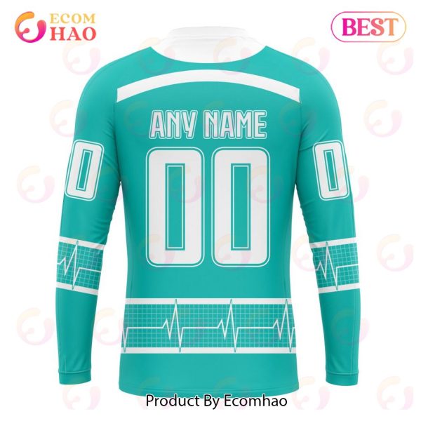 NHL Edmonton Oilers Special Design Honoring Healthcare Heroes 3D Hoodie