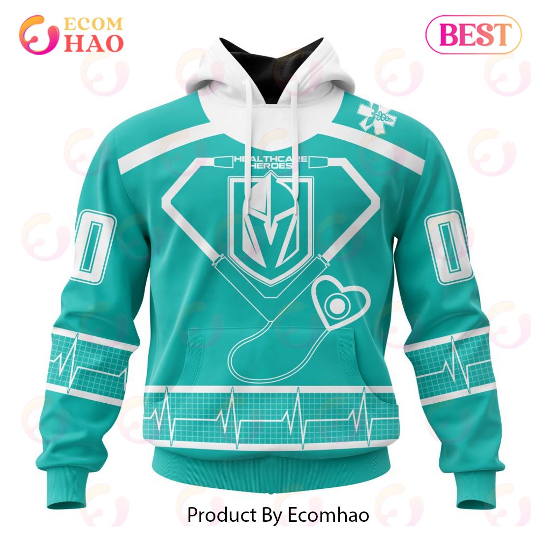 NHL Vegas Golden Knights Special Design Honoring Healthcare Heroes 3D Hoodie