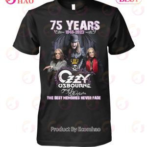 75 Years 1948 – 2023 Ozzy Osbourne The Best Memories Never Fade T-Shirt
