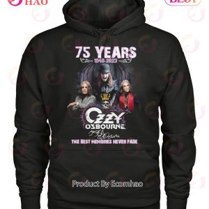 75 Years 1948 – 2023 Ozzy Osbourne The Best Memories Never Fade T-Shirt