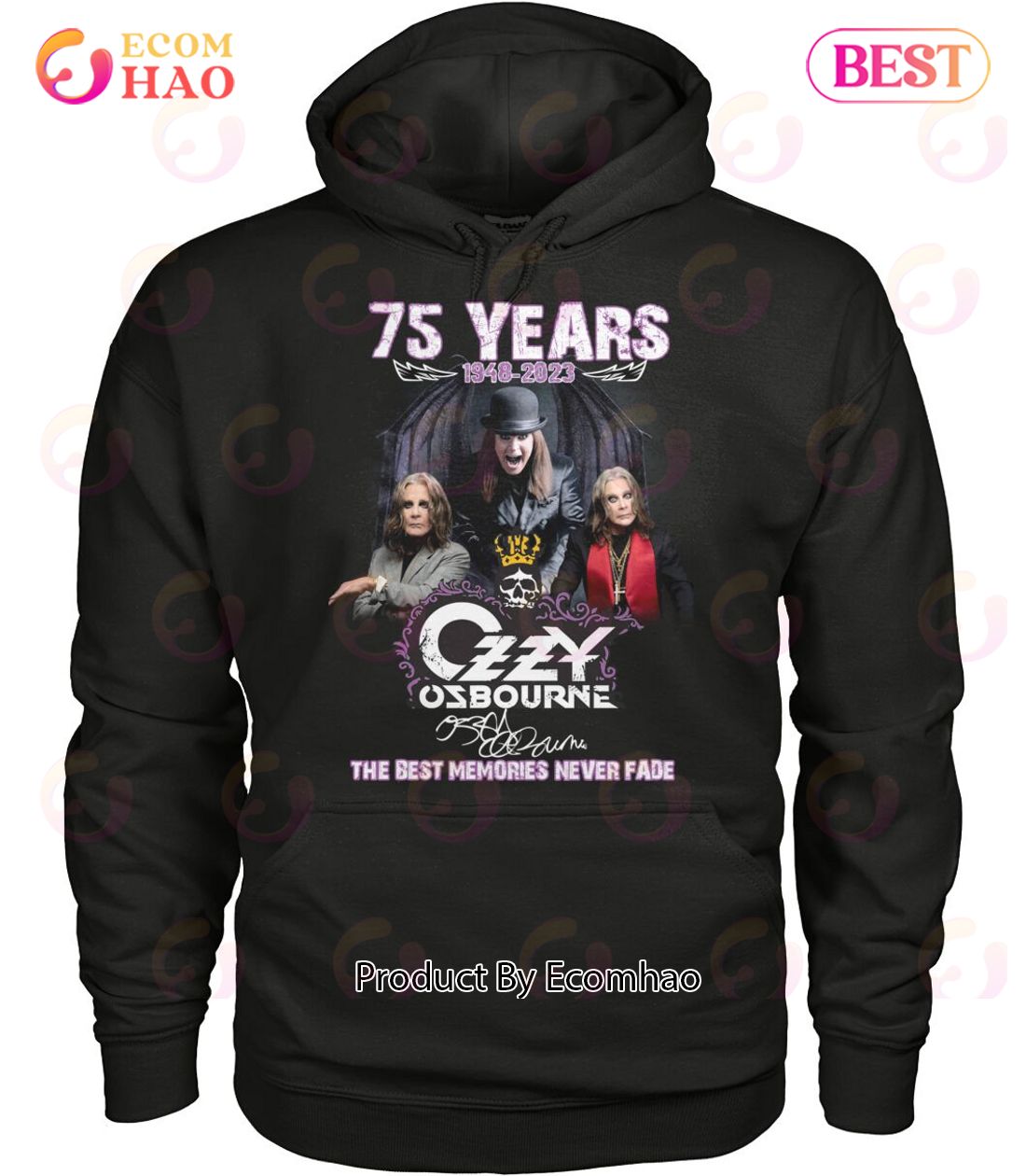 75 Years 1948 – 2023 Ozzy Osbourne The Best Memories Never Fade T-Shirt