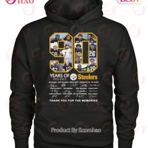 90 Years Of 1933 – 2023 Steelers Thank You For The Memories T-Shirt