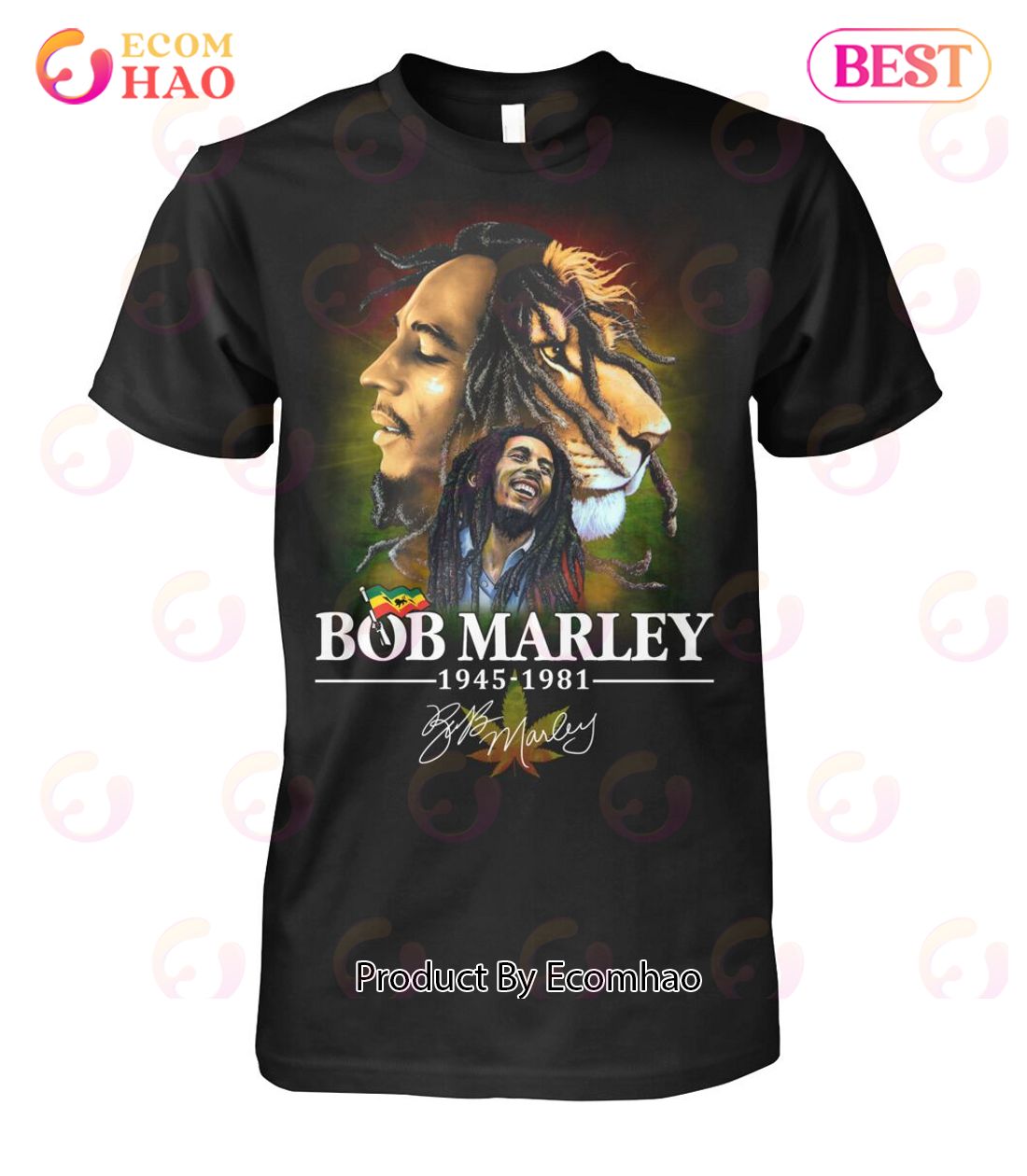 Bob Marley 1945 – 1981 Signature T-Shirt