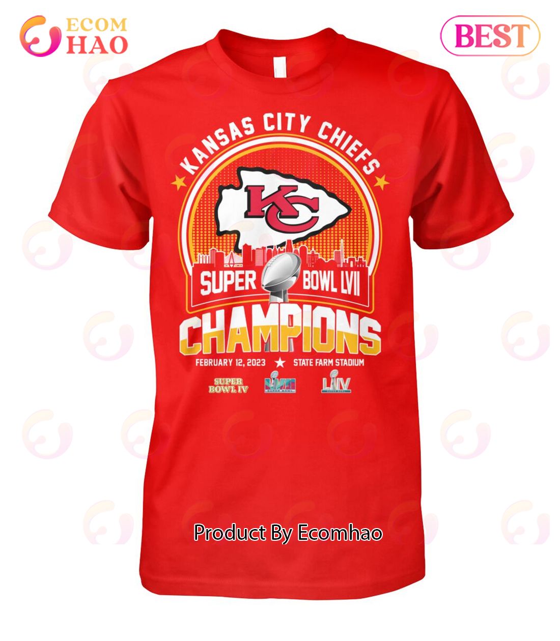 : Toddler Charcoal Kansas City Chiefs Super Bowl LVII Champions  Locker Room Trophy Collection T-Shirt : Sports & Outdoors