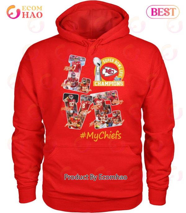 Kansas City Chiefs Super Bowl LVII Champions Love MyChiefs T-Shirt