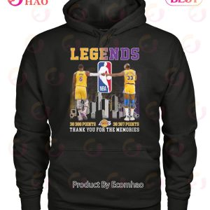 Legends James And Abdul Jabbar Thank You For The Memories T-Shirt