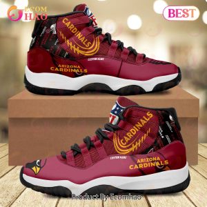 NFL Arizona Cardinals Personalized Custom Name Air Jordan 11 Sneaker, Shoes