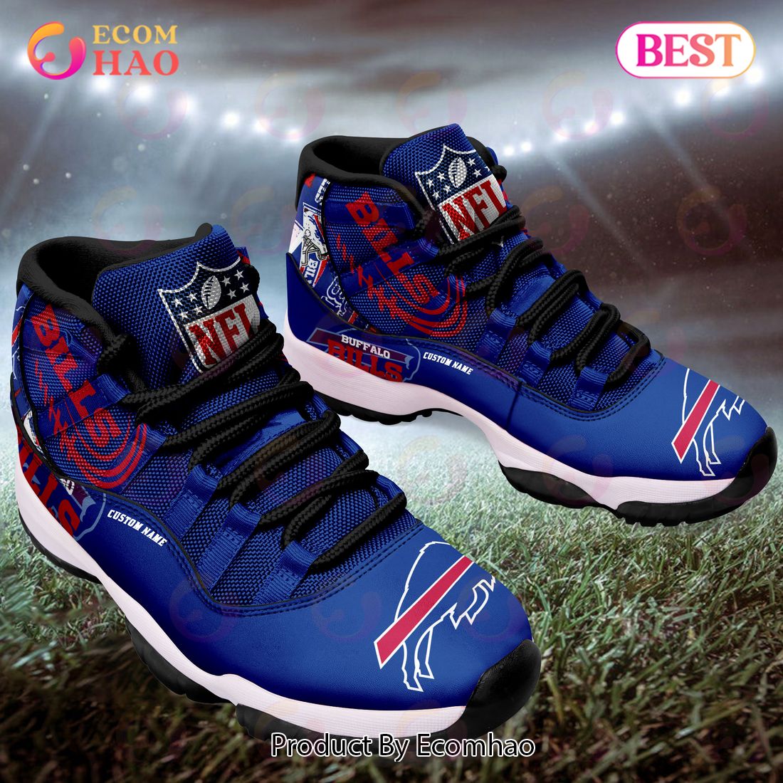 NFL Buffalo Bills Personalized Name Ultra SHoes Max Soul Sneakers