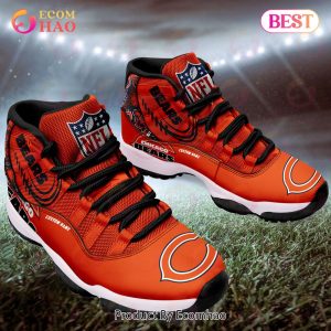 NFL Chicago Bears Personalized Custom Name Air Jordan 11 Sneaker, Shoes