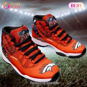 NFL Denver Broncos Personalized Custom Name Air Jordan 11 Sneaker, Shoes