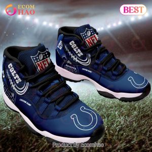 NFL Indianapolis Colts Personalized Custom Name Air Jordan 11 Sneaker, Shoes