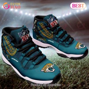 NFL Jacksonville Jaguars Personalized Custom Name Air Jordan 11 Sneaker, Shoes