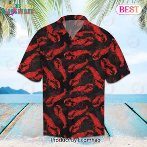 Lobster Tropical Unisex Lobster Aloha Funny Summer Short Sleeve Hawaiian Shirt