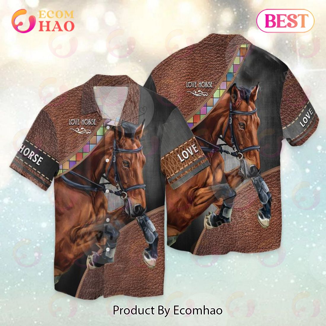 Love Horse Warrior Hawaiian Shirt