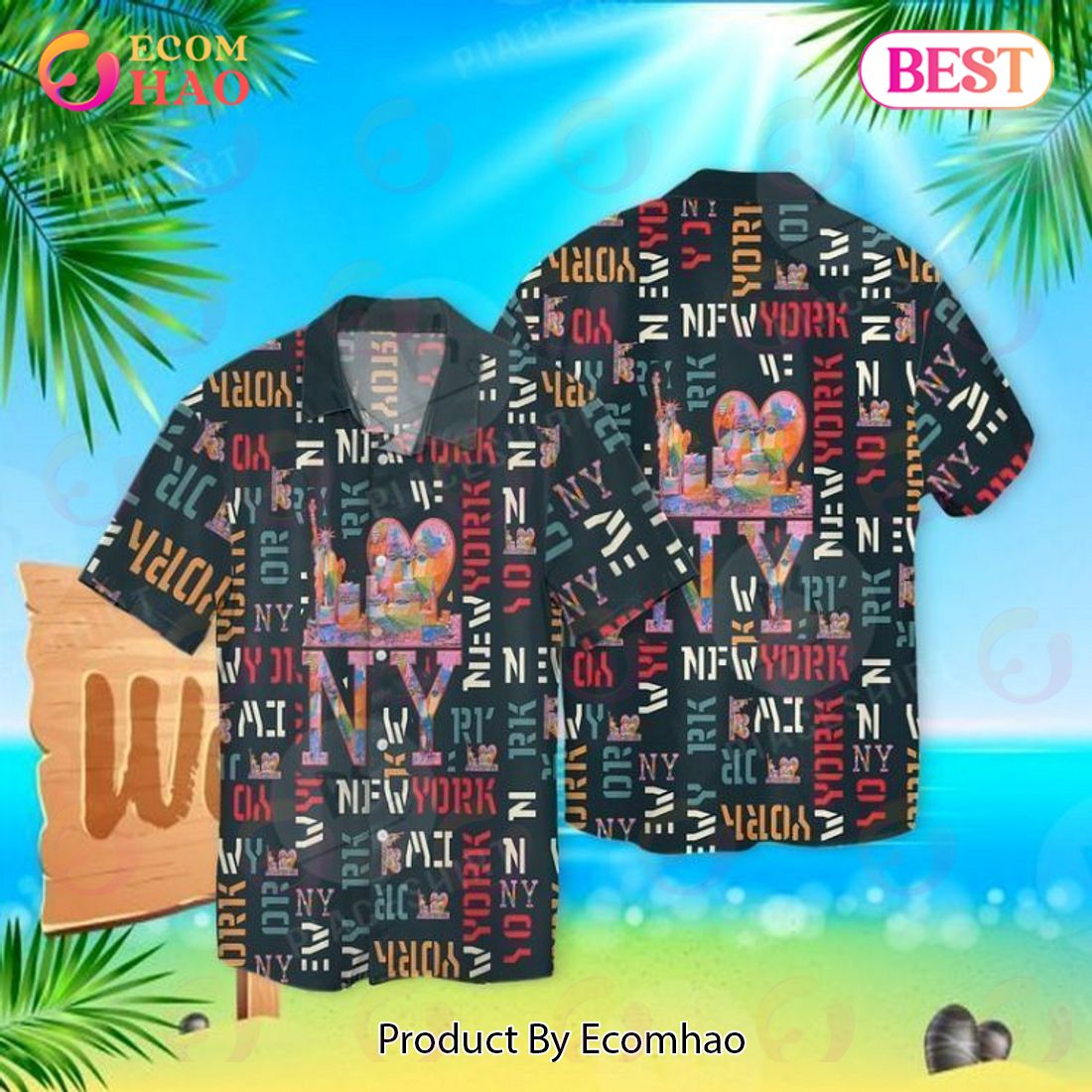 Love Newyork Hawaiian Shirt