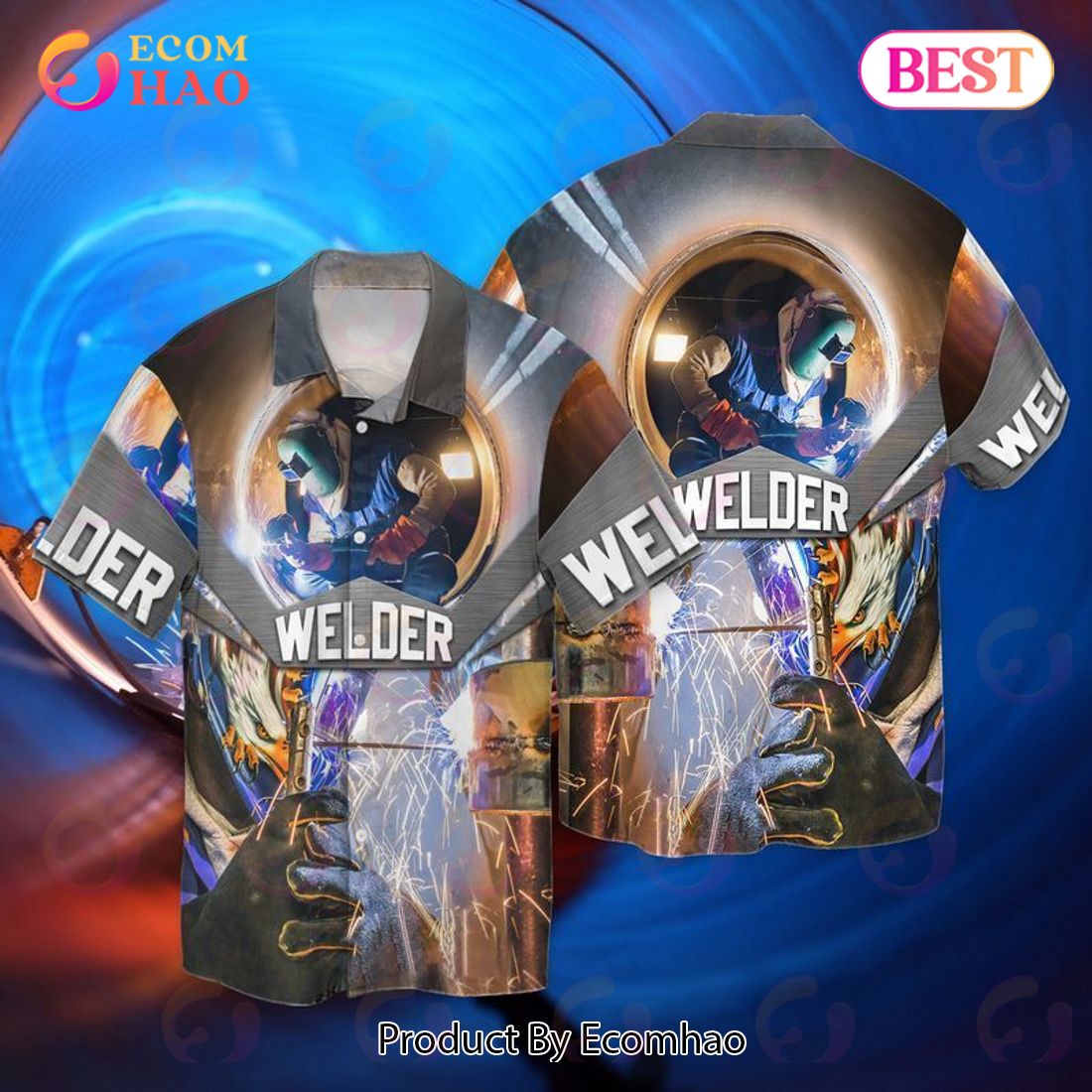 Love Welder 1 Hawaiian Shirt