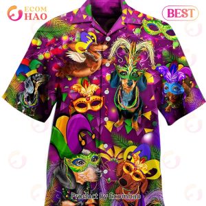 Mardi Gras Festival Hawaiian Button Downs Shirt