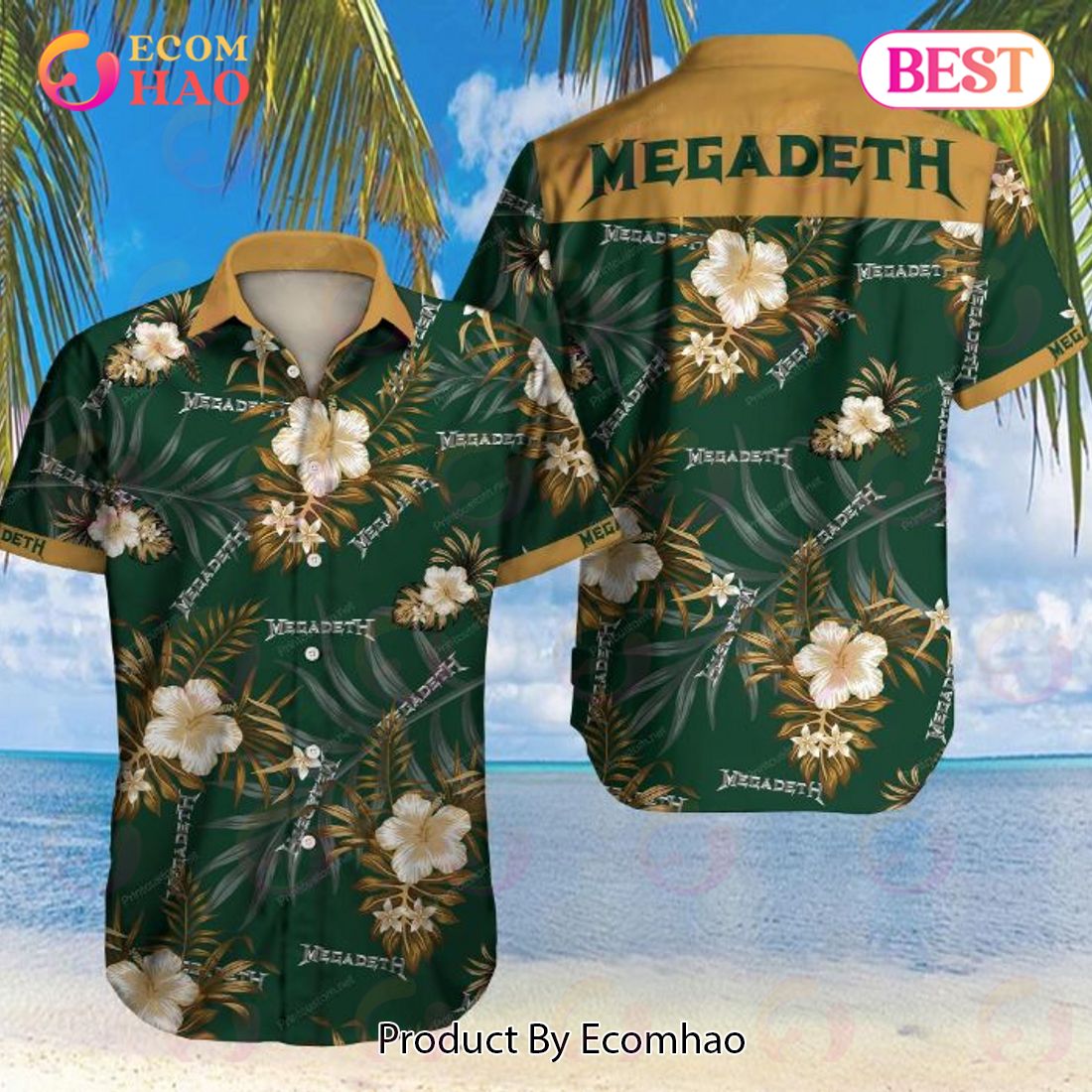 Megadeth Hawaiian Shirt - Ecomhao Store