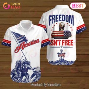 Memorial Day American Flag Freedom Isn_t Free Hawaiian Shirt
