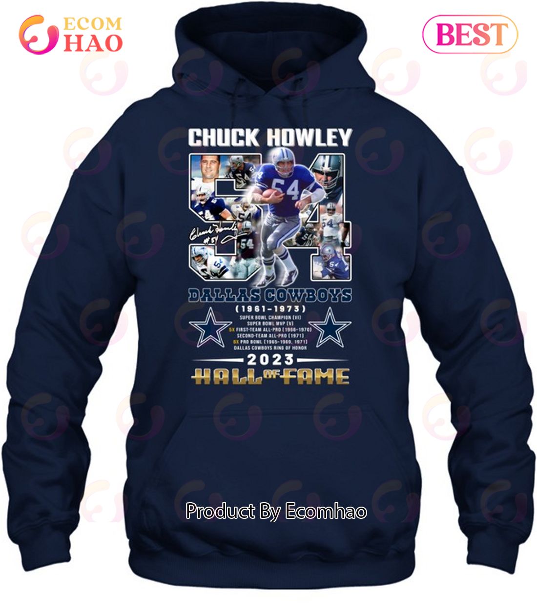 Chuck Howley Dallas Cowboys 1961 – 1973 Hall Of Fame 2023 T-Shirt