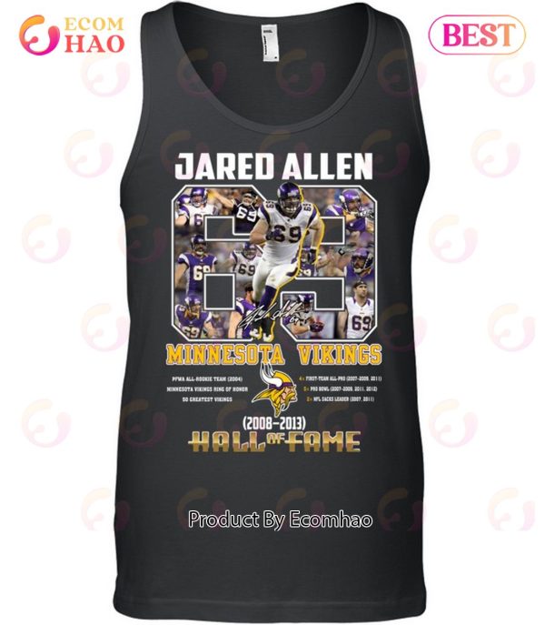 Jared Allen Minnesota Vikings 2008 - 2023 Hall Of Fame Shirt