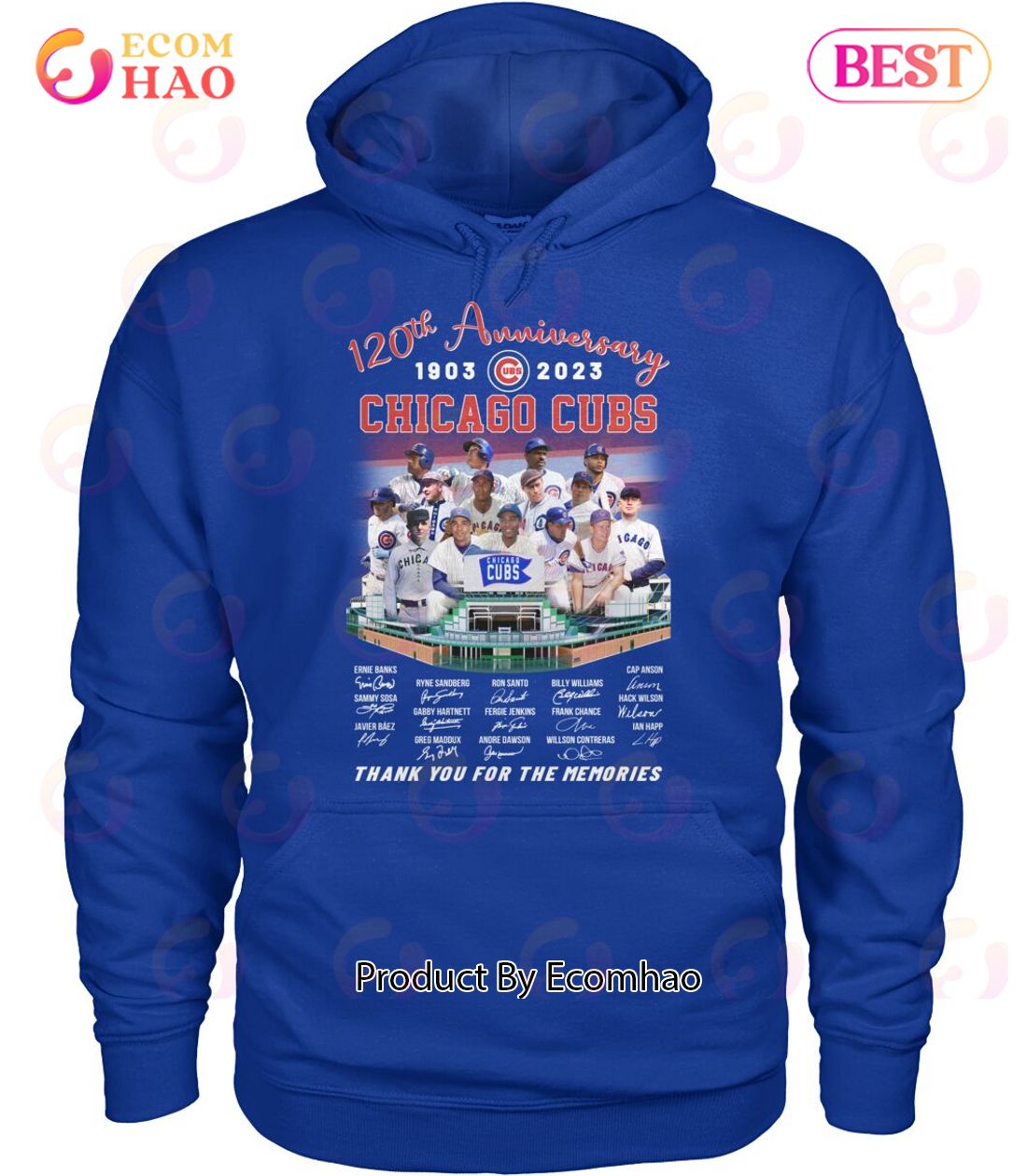 120th Anniversary 1903 -2023 Chicago Cubs Thank You For The Memories T-Shirt