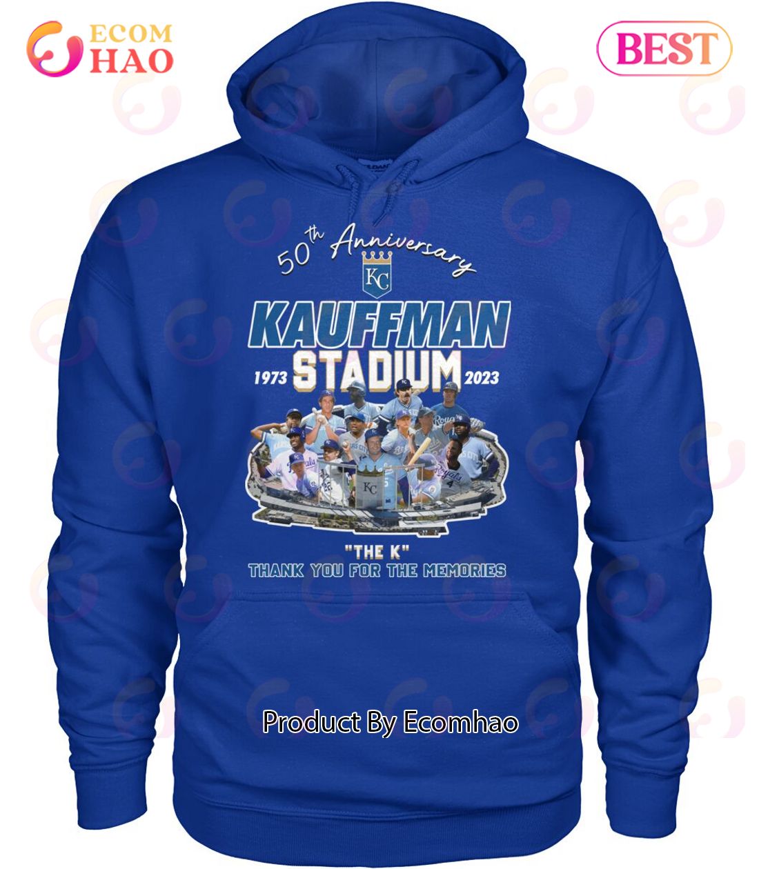 50th Anniversary 1973 – 2023 Kauffman Stadium The K Thank You For The Memories T-Shirt