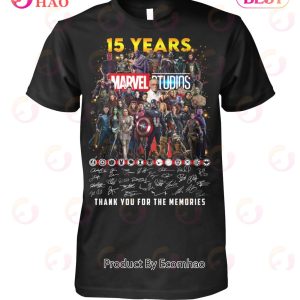 Marvel Studios 15 Years Thank You For The Memories T-Shirt