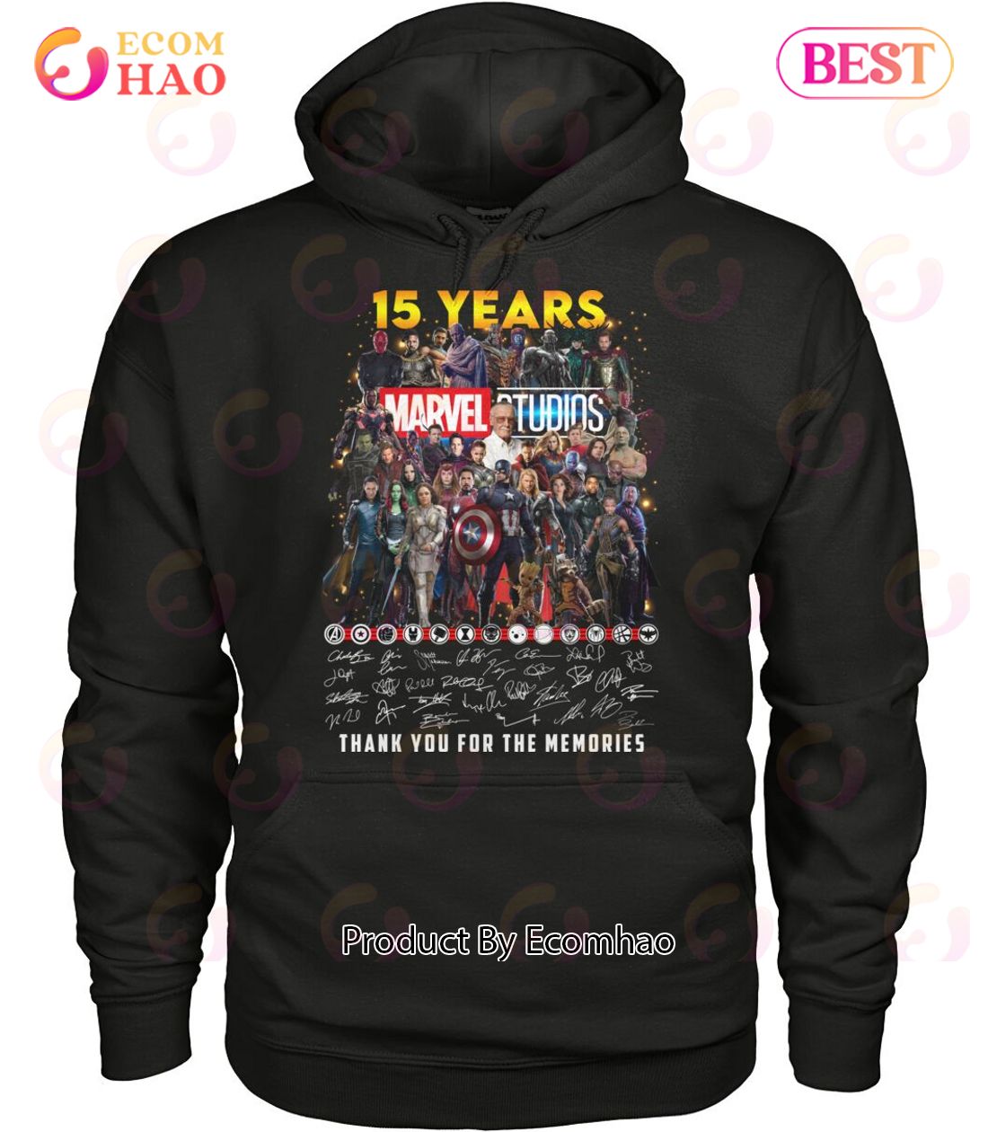 Marvel Studios 15 Years Thank You For The Memories T-Shirt