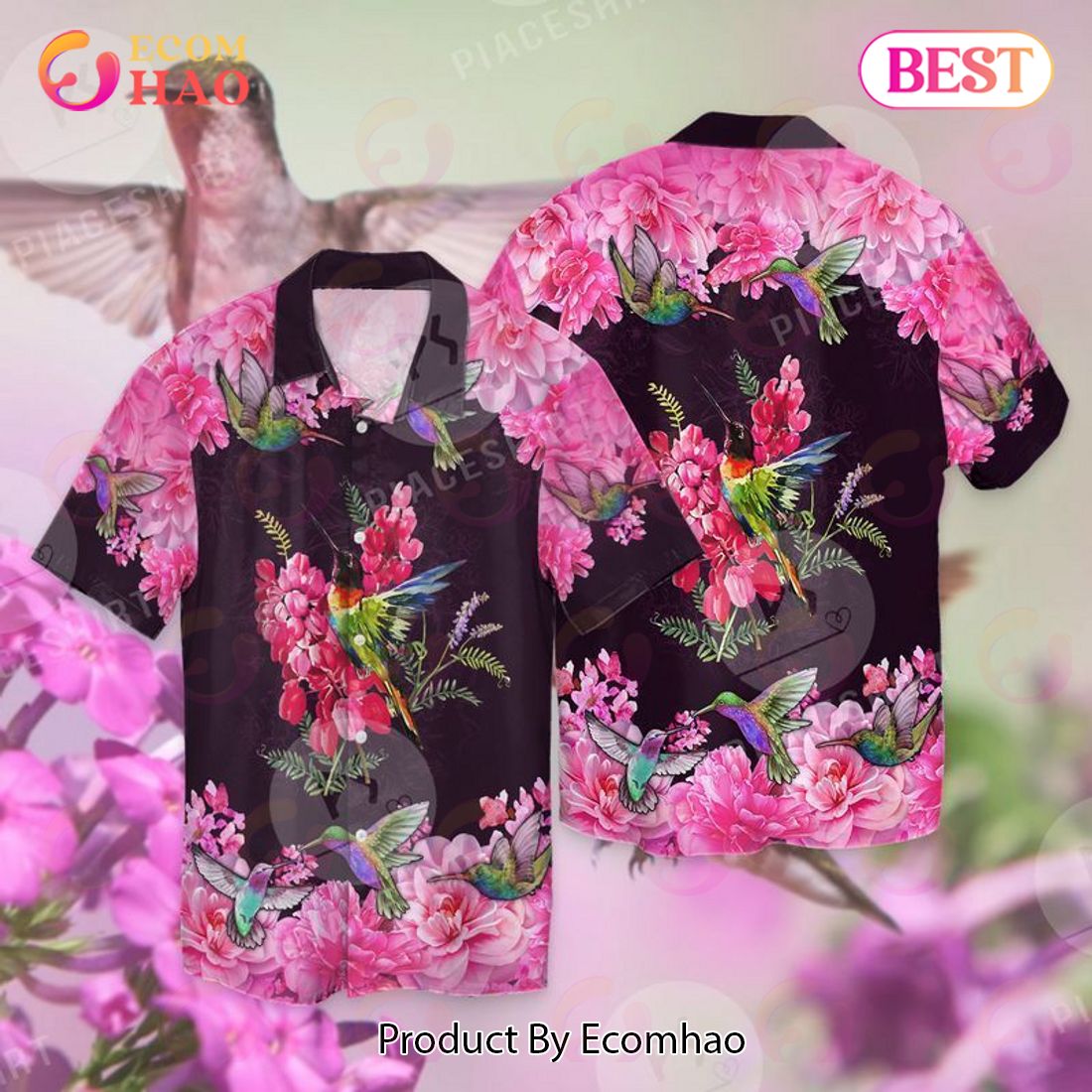 Memorial Day Hummingbird Hawaiian Shirt