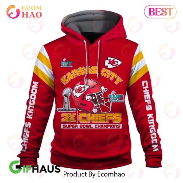 Kansas City Chiefs Super Bowl LVII Champions 3D Hoodie
