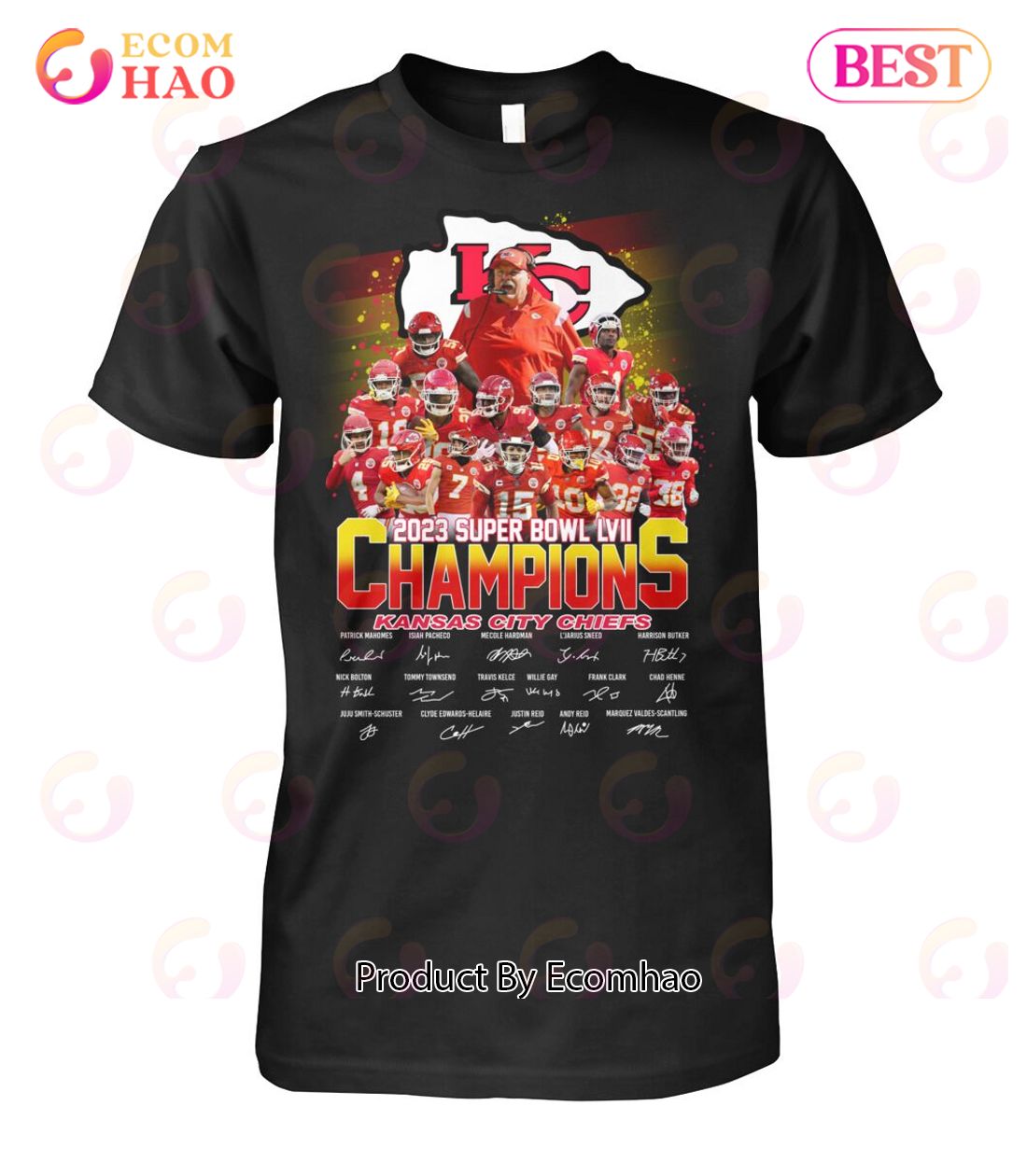 Kansas City Chiefs Super Bowl LVII Champions T-Shirt 2023 - Trends Bedding