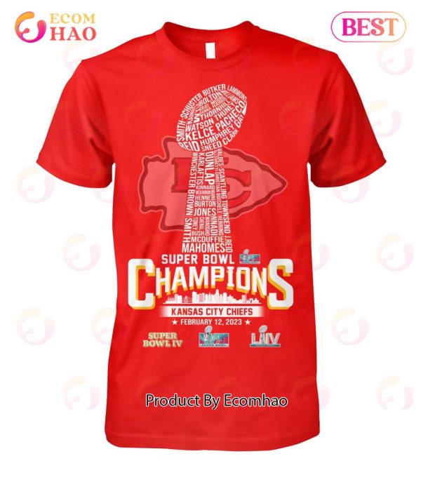 Kansas City Chiefs LVII Super Bowl Champions February 12, 2023 T-Shirt