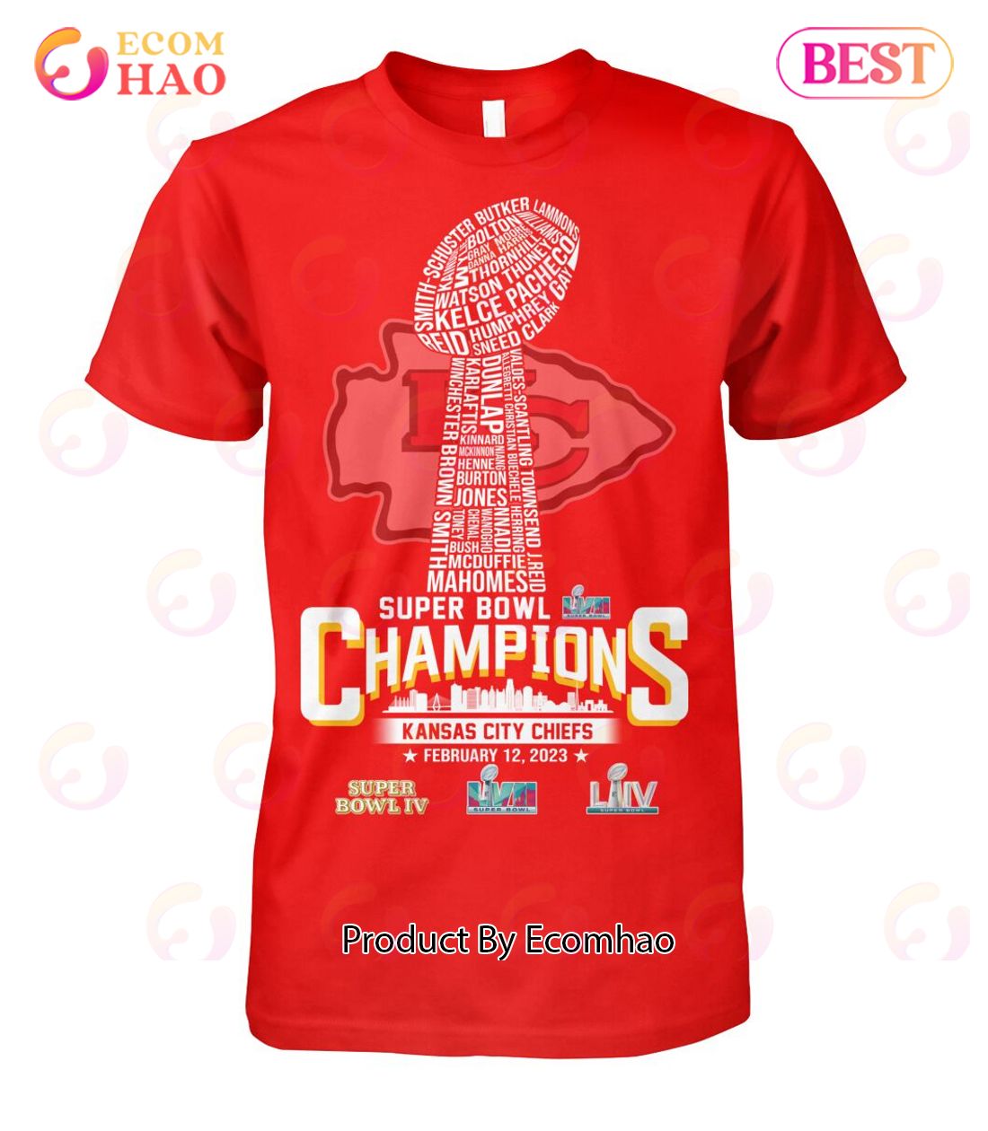 Kansas City Chiefs LVII Super Bowl Champions February 12, 2023 T-Shirt