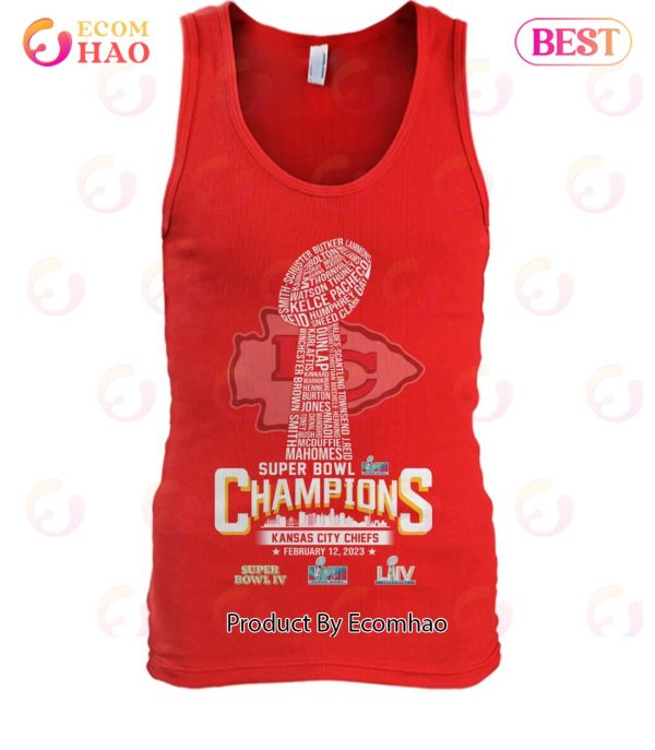 Kansas City Chiefs LVII Super Bowl Champions February 12, 2023 T-Shirt