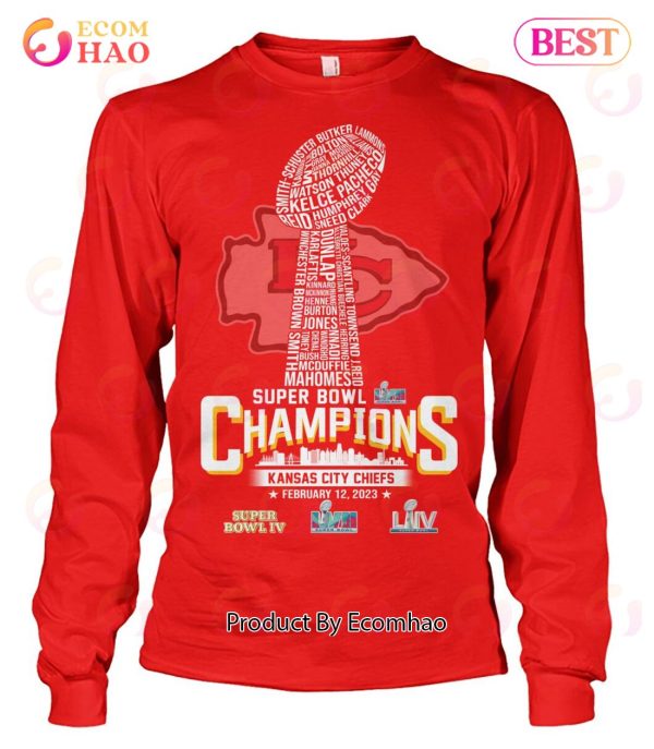 Kansas City Chiefs LVII Super Bowl Champions February 12, 2023 T-Shirt