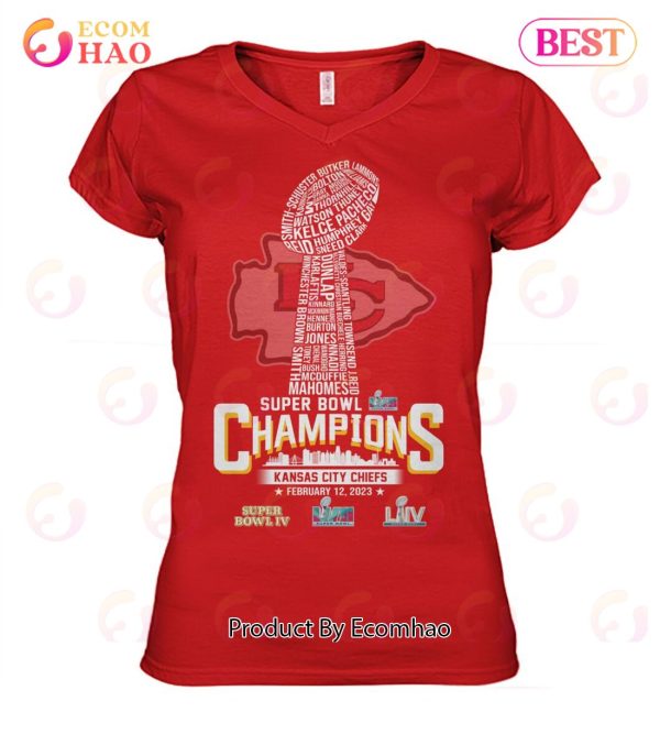 Kansas City Chiefs LVII Super Bowl Champions February 12, 2023 T-Shirt