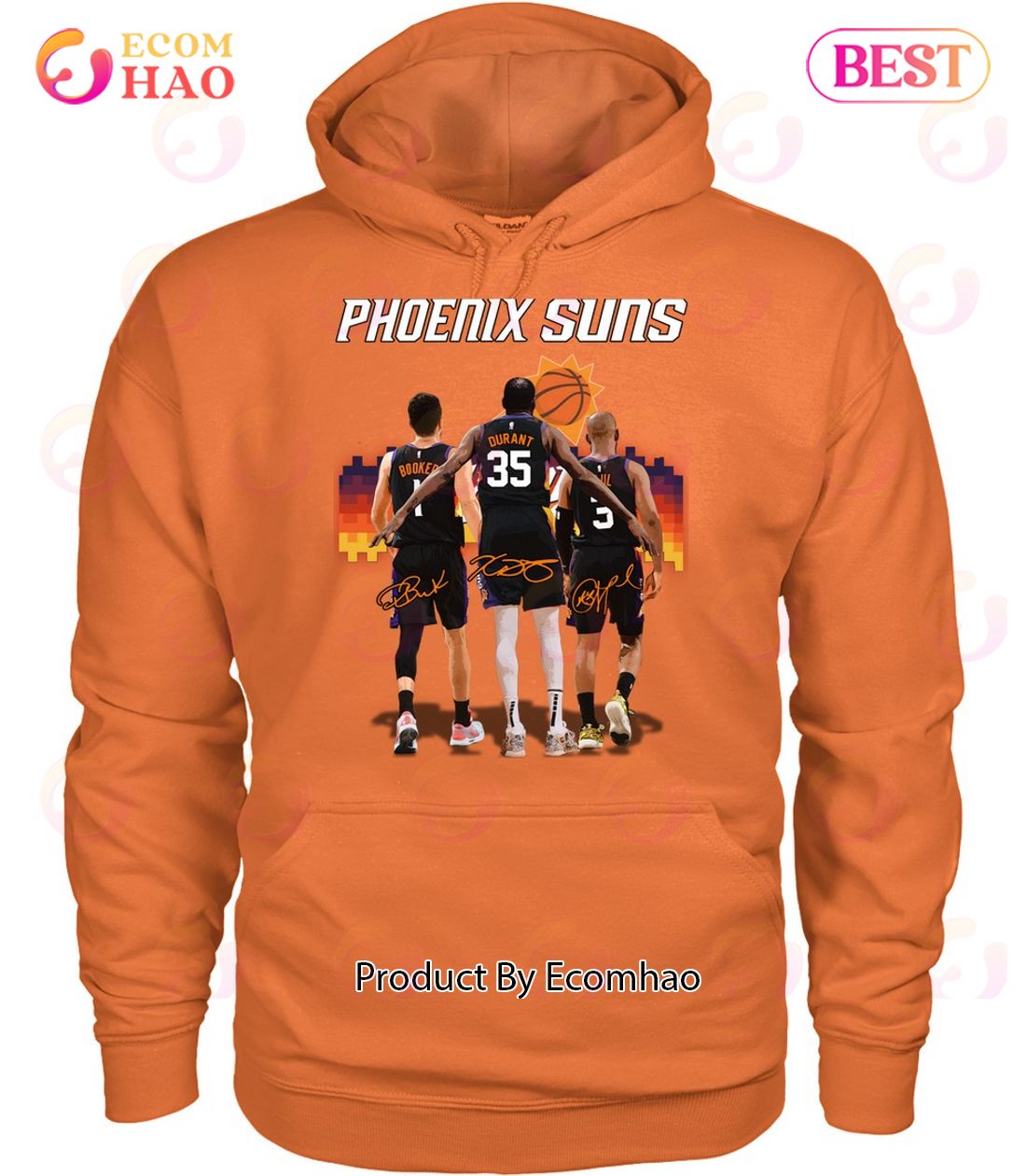 Limited Edition 2023 Phoenix Suns Devin Booker, Kevin Durant, Chris Paul T-Shirt Sweatshirt