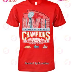 LVII Super Bowl Champions Kansas City Chiefs February 12, 2023 T-Shirt