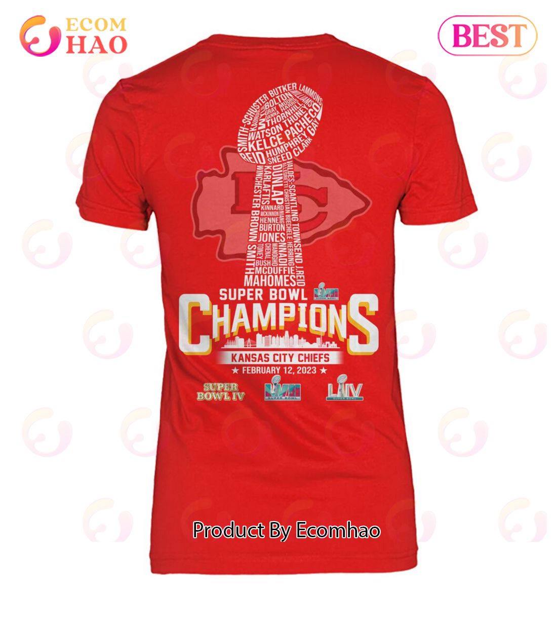 LVII Super Bowl Champions Kansas City Chiefs February 12, 2023 T-Shirt