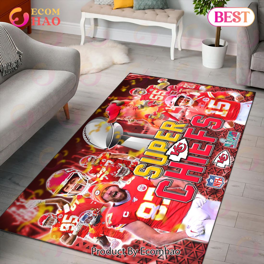 Kansas City Chiefs SUPER BOWL Champions RUG